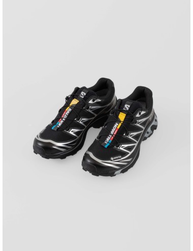 Zapatillas Salomon XT-6 GTX mujer negro plateado con GORE-TEX y tacos - MARFRANC