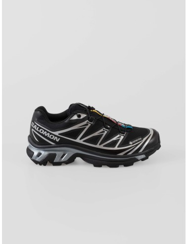 Zapatillas Salomon XT-6 GTX mujer negro plateado con GORE-TEX y tacos - MARFRANC
