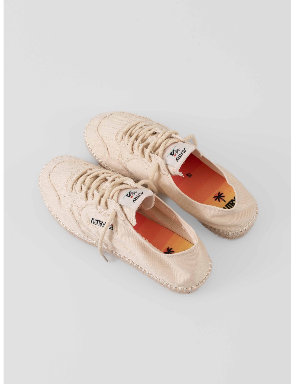 espadrillas mujer ivory Autry modelo Sandy cordones cuerda calzado textil verano - MARFRANC