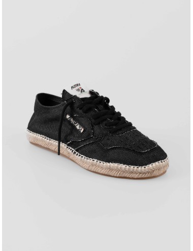 espadrillas mujer negras Autry modelo Sandy cordones cuerda calzado textil verano - MARFRANC