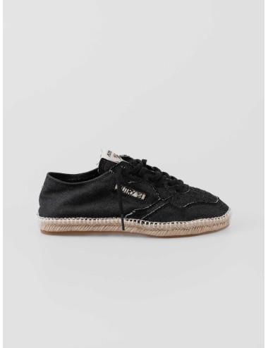 espadrillas mujer negras Autry modelo Sandy cordones cuerda calzado textil verano - MARFRANC