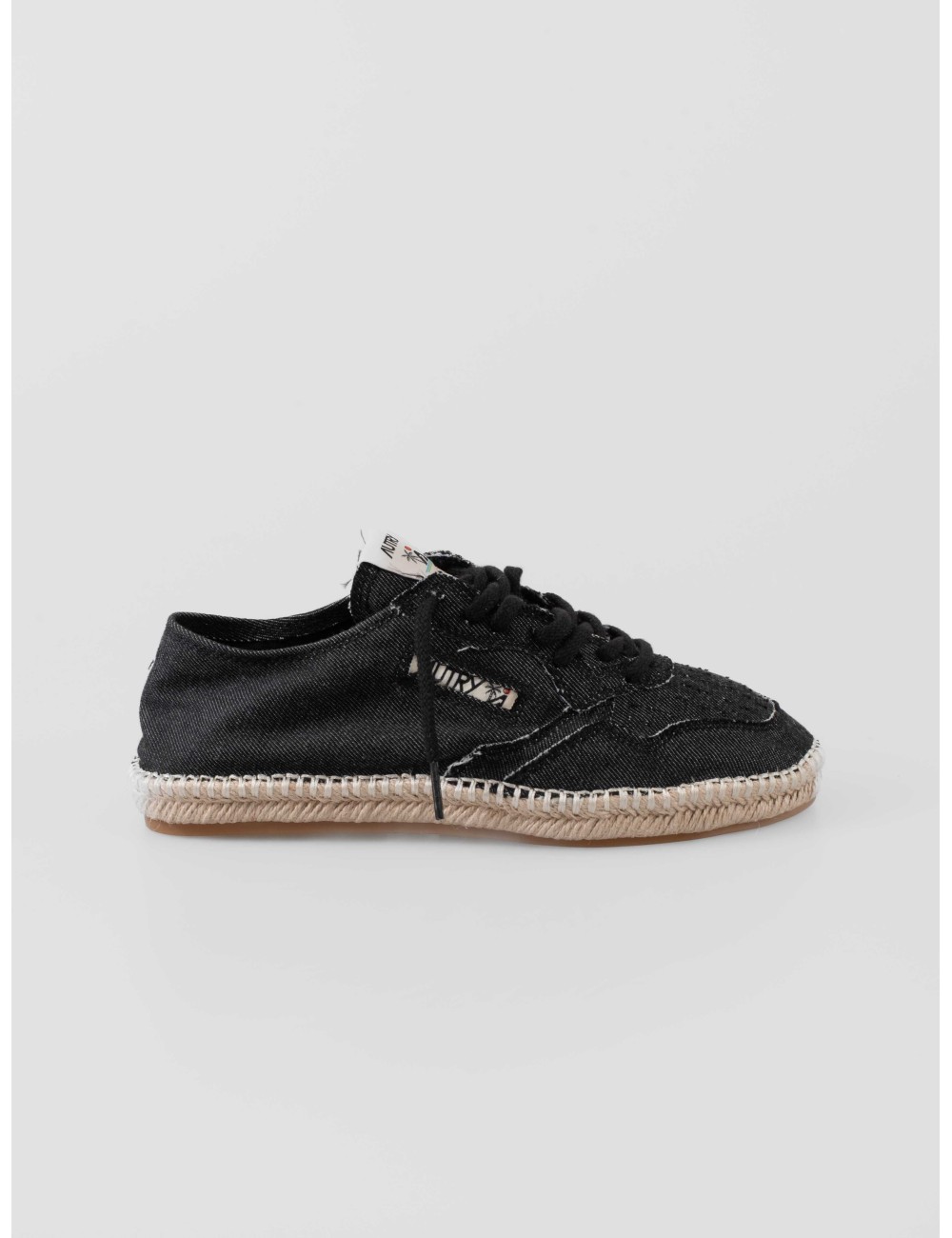 espadrillas mujer negras Autry modelo Sandy cordones cuerda calzado textil verano - MARFRANC