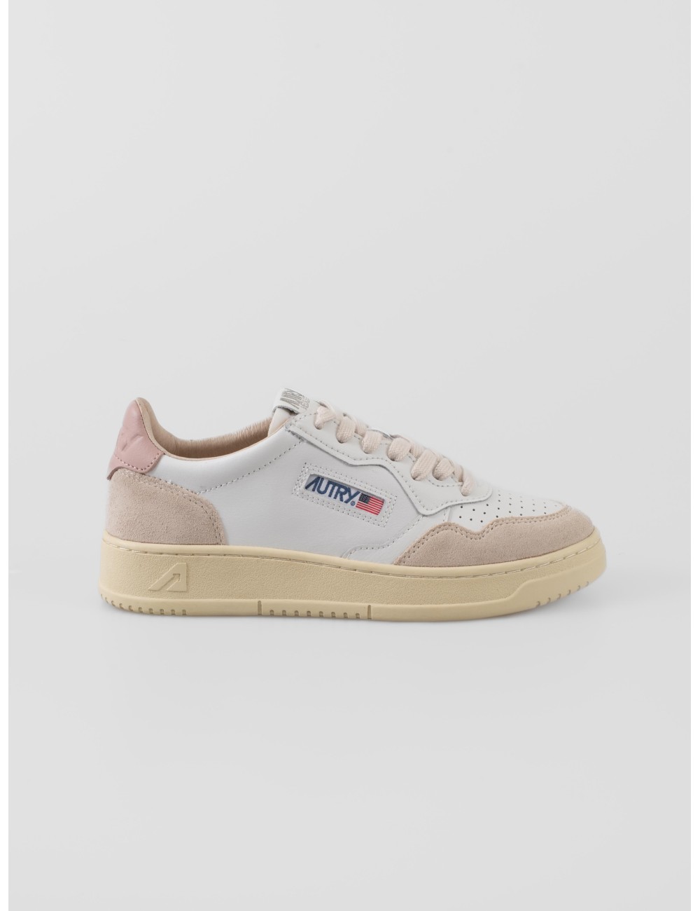 zapatillas mujer Autry Medalist Low blanco rosa cuero textil - MARFRANC zapatillas mujer Autry Medalist Low blanco rosa cuero textil - MARFRANC