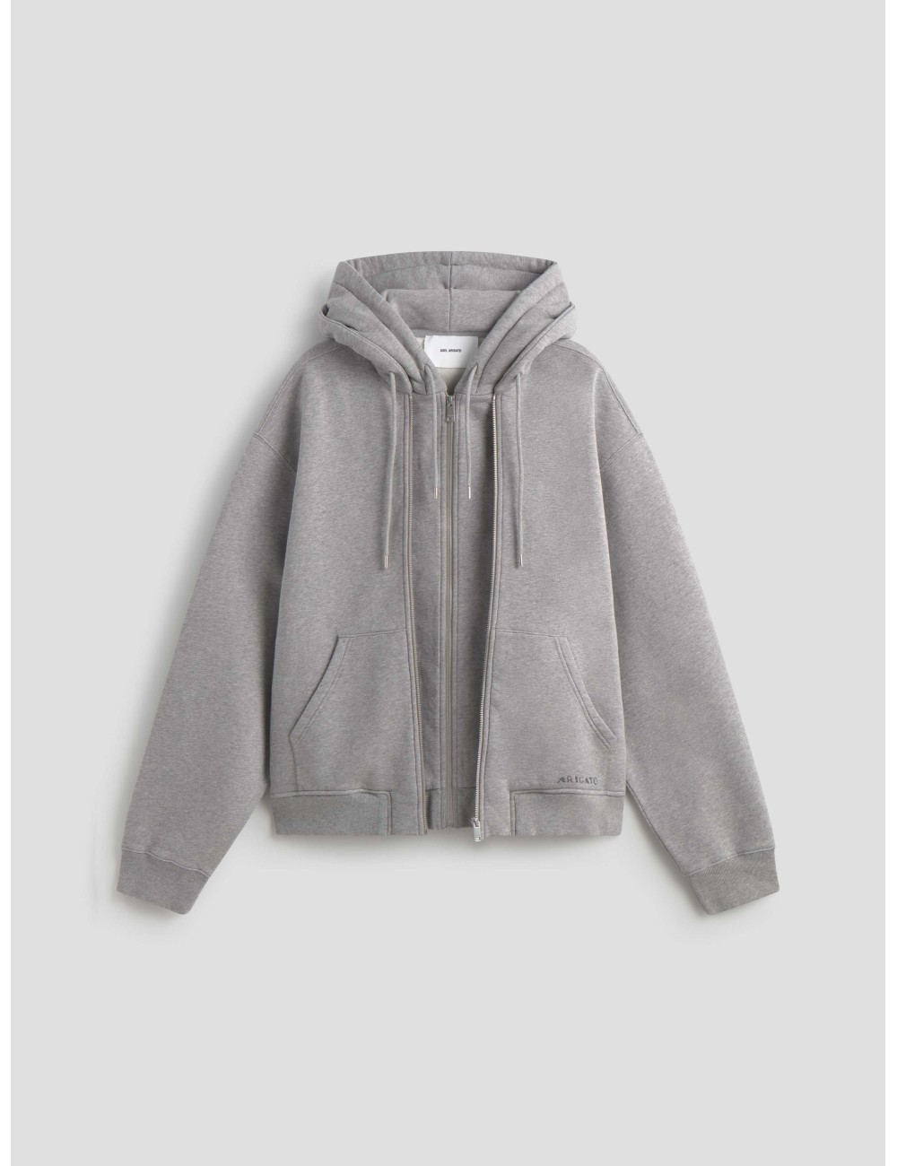 Chaqueta Axel Arigato Trey Mélange gris hombre con capucha y cremallera - MARFRANC Chaqueta Axel Arigato Trey Mélange gris hombre con capucha y cremallera - MARFRANC