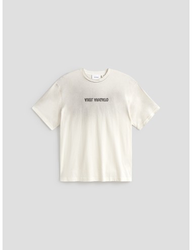 Camiseta AXEL ARIGATO DISTORT LIGHT blanco oversize para hombre - MARFRANC