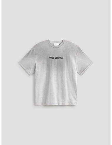 Camiseta AXEL ARIGATO DISTORT LIGHT gris oversize para hombre - MARFRANC