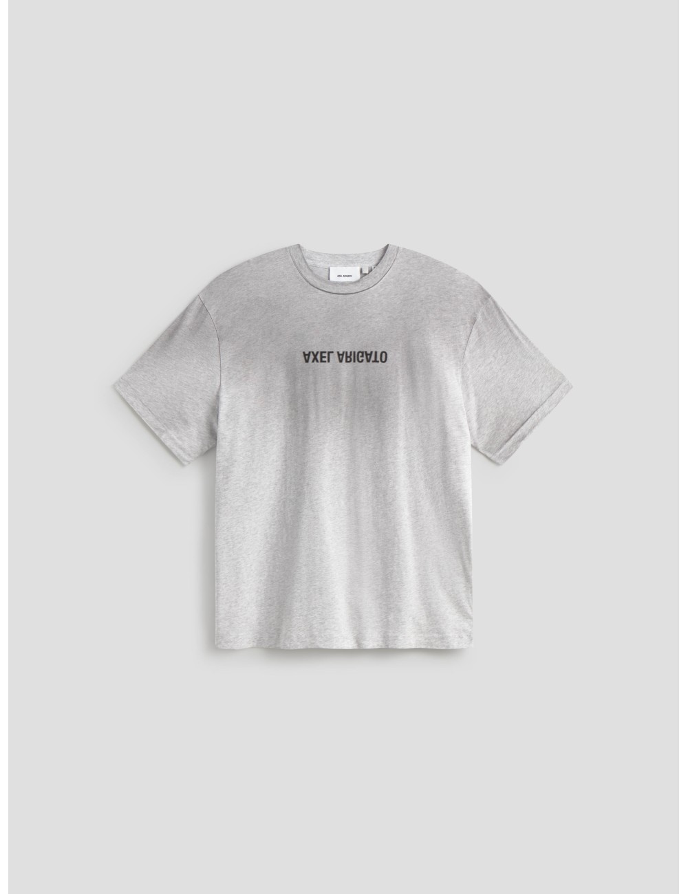 Camiseta AXEL ARIGATO DISTORT LIGHT gris oversize para hombre - MARFRANC