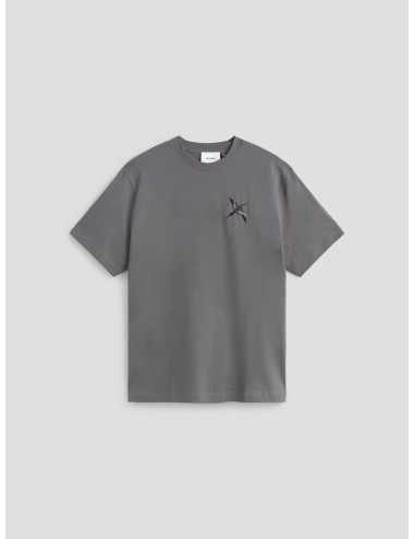 camiseta axel arigato bee bird grey hombre algodón orgánico - MARFRANC
