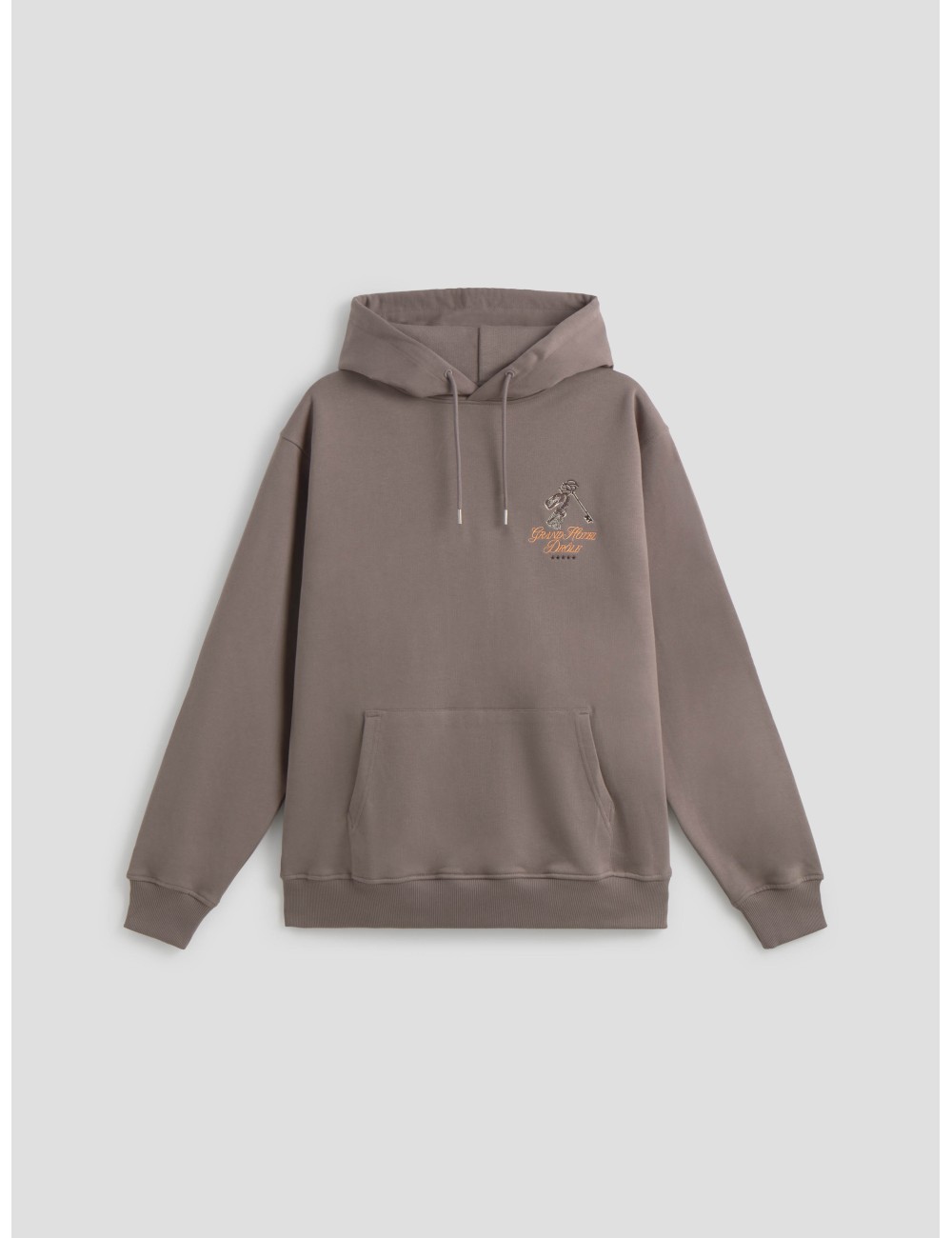 Sudadera Drôle de Monsieur Le Hoodie Grand Hôtel taupe hombre - MARFRANC
