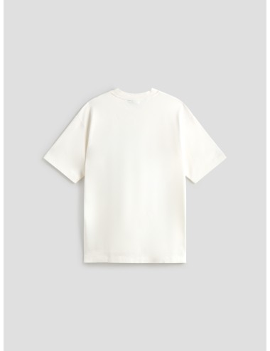 camiseta hombre Drôle de Monsieur estampado Plateau off white - MARFRANC