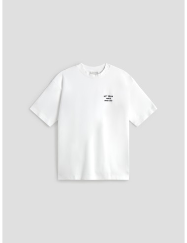 Camiseta LE T-SHIRT SLOGAN en color blanco de Drôle de Monsieur para hombre. - MARFRANC