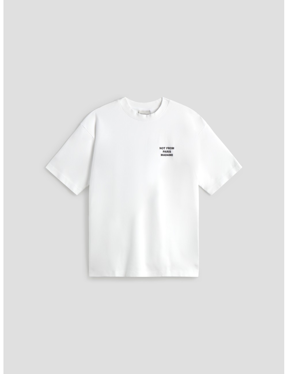Camiseta LE T-SHIRT SLOGAN en color blanco de Drôle de Monsieur para hombre. - MARFRANC