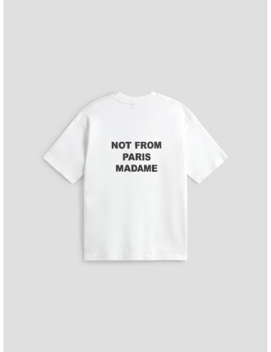 Camiseta LE T-SHIRT SLOGAN en color blanco de Drôle de Monsieur para hombre. - MARFRANC