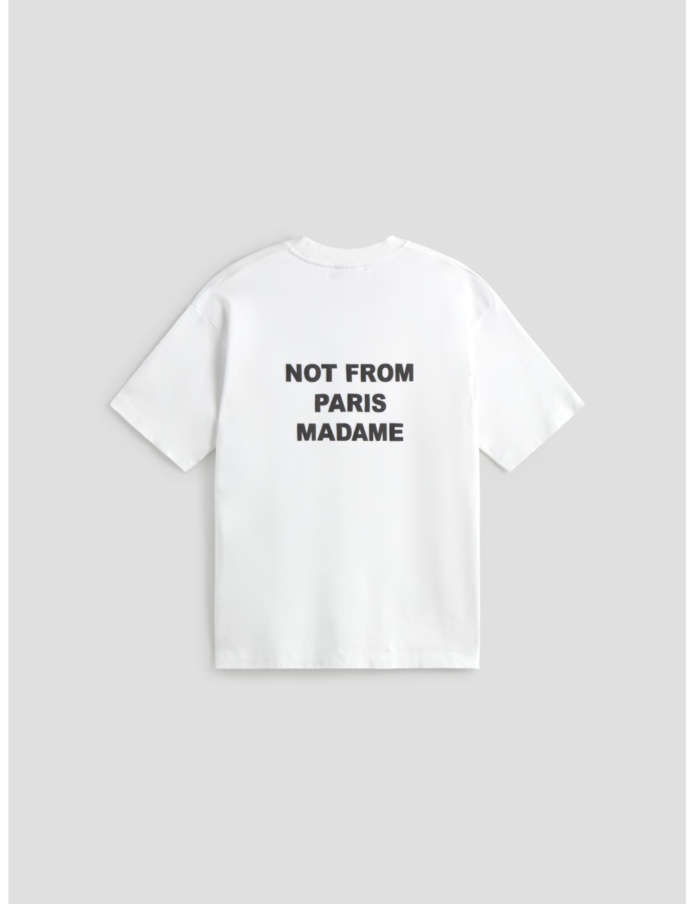 Camiseta LE T-SHIRT SLOGAN en color blanco de Drôle de Monsieur para hombre. - MARFRANC