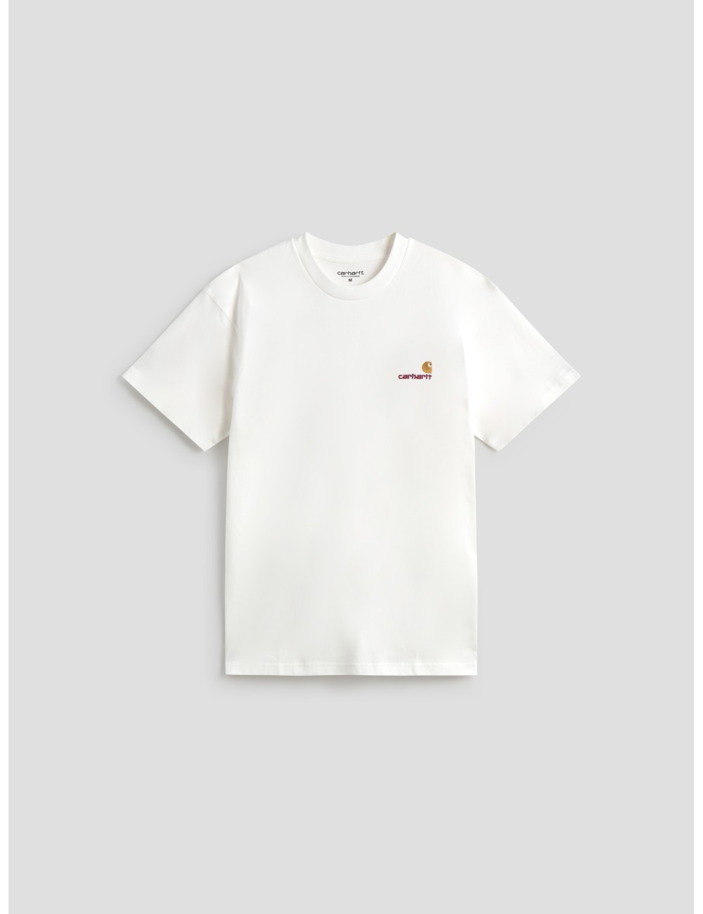 Camiseta Carhartt American Script blanca hombre algodón orgánico - MARFRANC Camiseta Carhartt American Script blanca hombre algodón orgánico - MARFRANC