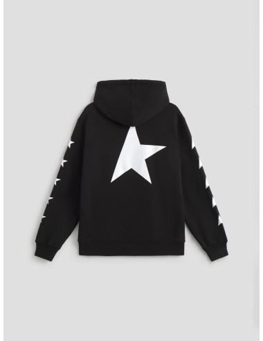 sudadera Golden Goose negra con estrellas blancas hombre - MARFRANC