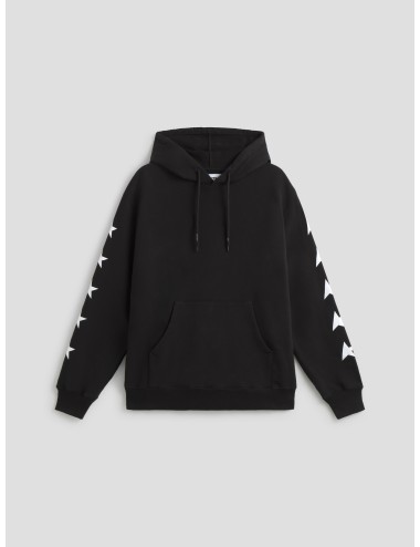sudadera Golden Goose negra con estrellas blancas hombre - MARFRANC