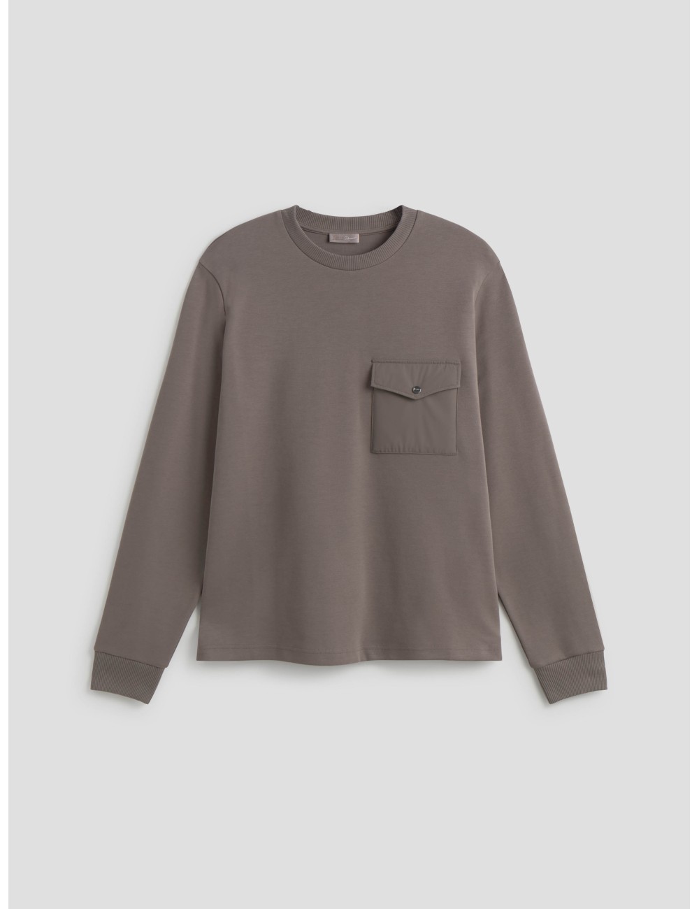 Camiseta hombre beige Herno algodón manga corta bolsillo - MARFRANC