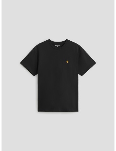 Camiseta Carhartt CHASE T-SHIRT negro hombre algodón orgánico - MARFRANC