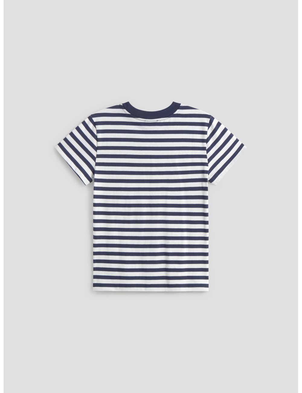 camiseta hombre algodón orgánico A.P.C. dark navy bordado tono sobre tono - MARFRANC