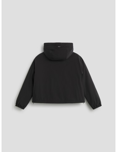 chaqueta negra técnica Herno mujer con capucha - MARFRANC