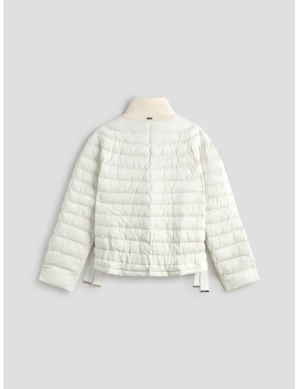chaqueta blanca de mujer Herno Knit con plumón y cuello alto - MARFRANC chaqueta blanca de mujer Herno Knit con plumón y cuello alto - MARFRANC