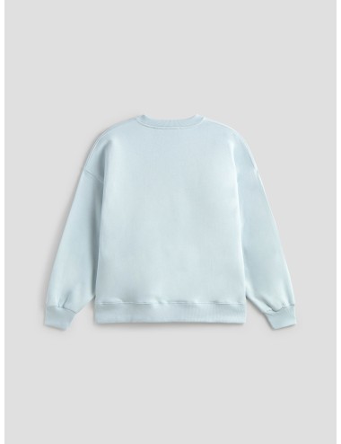 sudadera oversize ROTATE baby blue con bordado universitario - MARFRANC