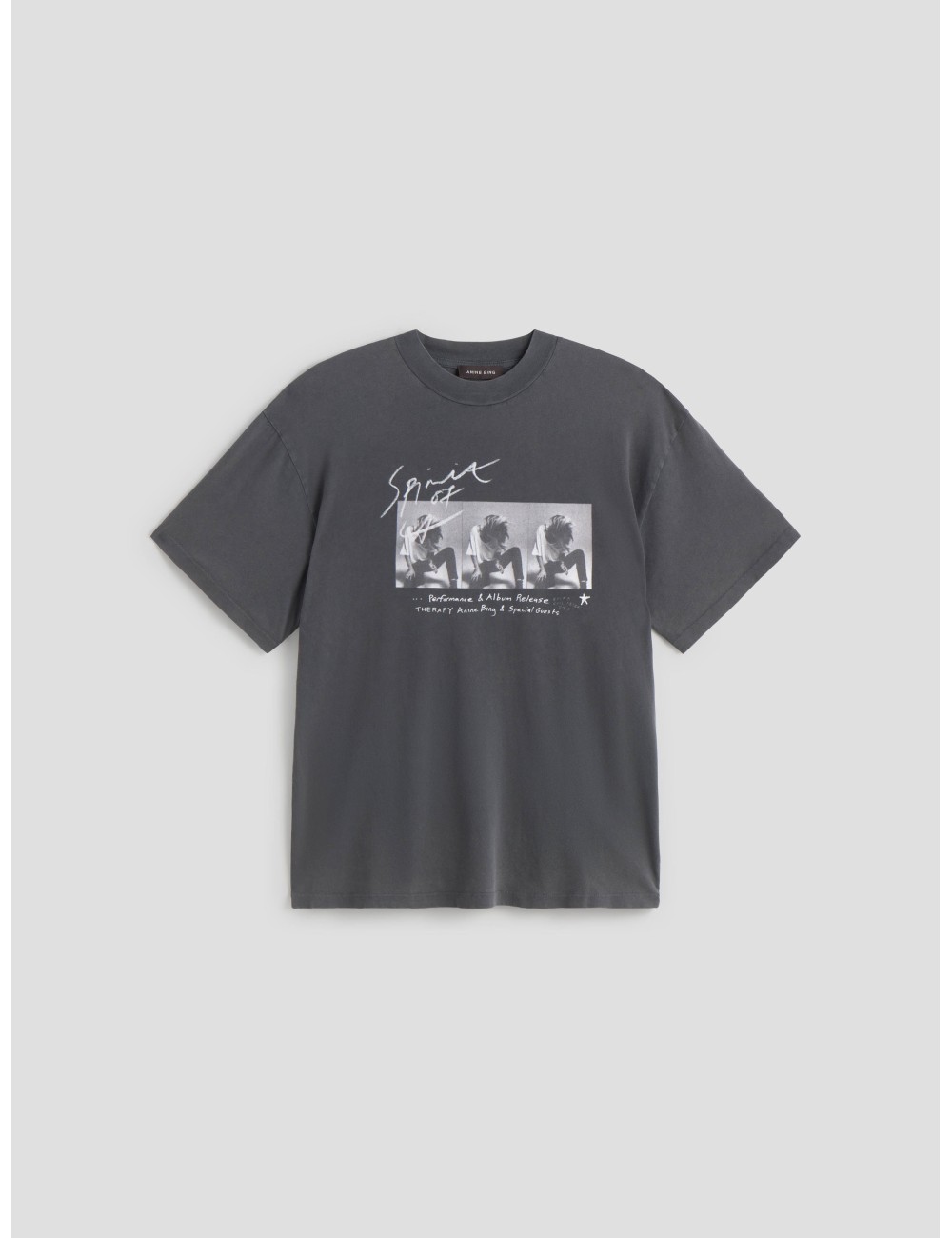camiseta oversize negra mujer ANINE BING Spirit of LA - MARFRANC camiseta oversize negra mujer ANINE BING Spirit of LA - MARFRANC