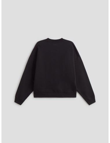 sudadera oversize negra mujer anine bing algodón orgánico - MARFRANC