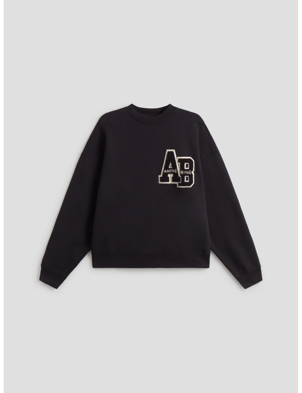 sudadera oversize negra mujer anine bing algodón orgánico - MARFRANC sudadera oversize negra mujer anine bing algodón orgánico - MARFRANC