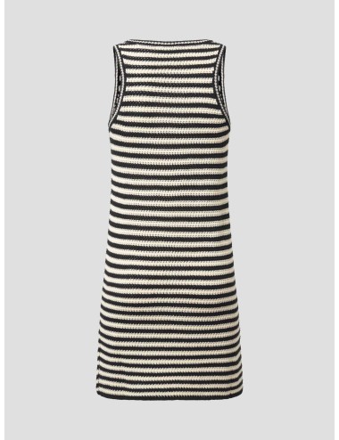 vestido mini blanco y negro ANINE BING mujer - MARFRANC