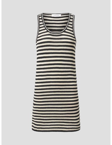 vestido mini blanco y negro ANINE BING mujer - MARFRANC