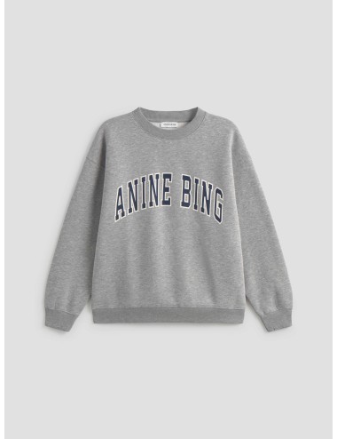 Sudadera SPENCER gris ANINE BING mujer con gráfico frontal - MARFRANC