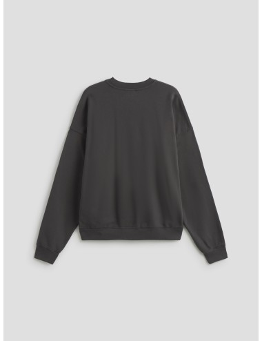 Sudadera negra ANINE BING MILES con letras varsity blancas para mujer - MARFRANC