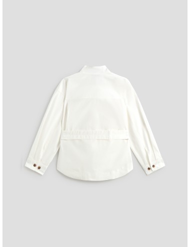 Blusa FELICITE blanca Soeur mujer algodón cuello alto - MARFRANC