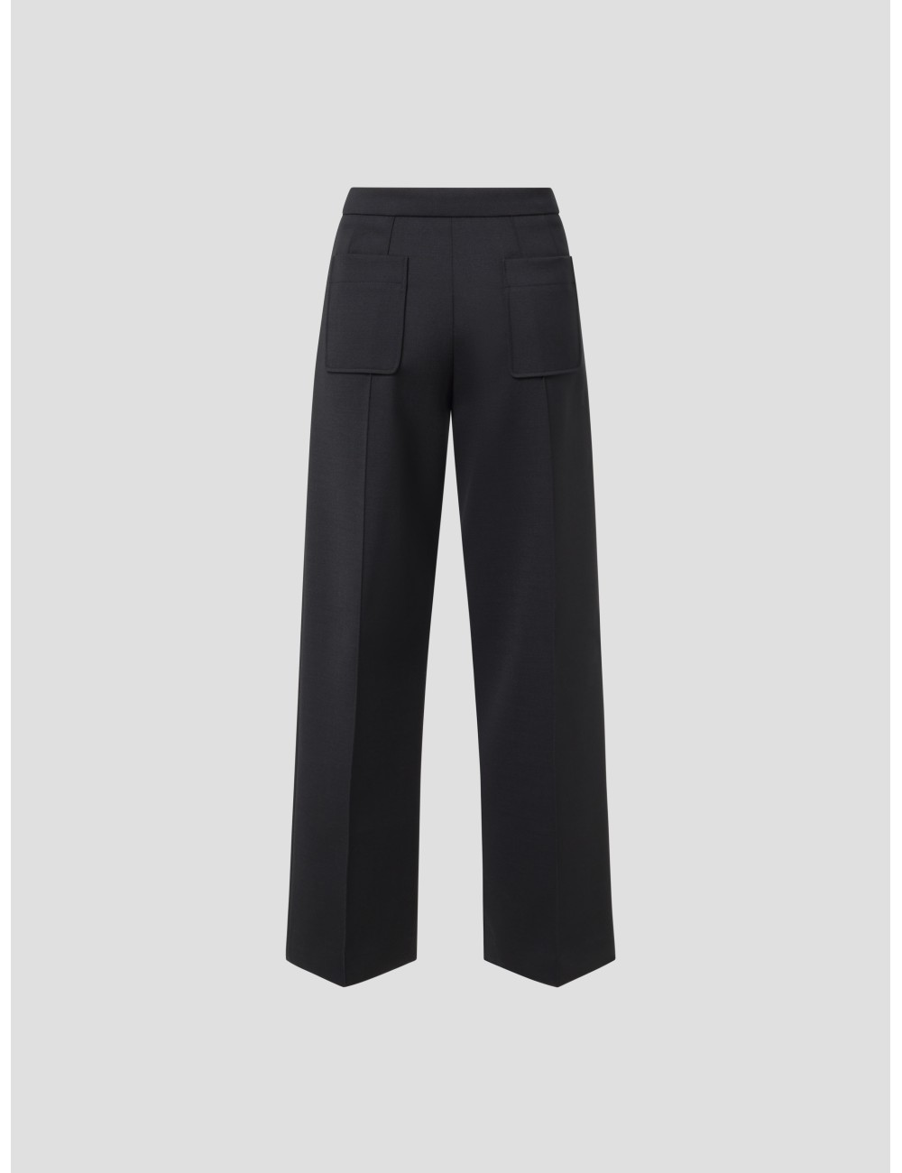 Pantalón recto negro HARRY Soeur mujer con bolsillos y pliegue central - MARFRANC