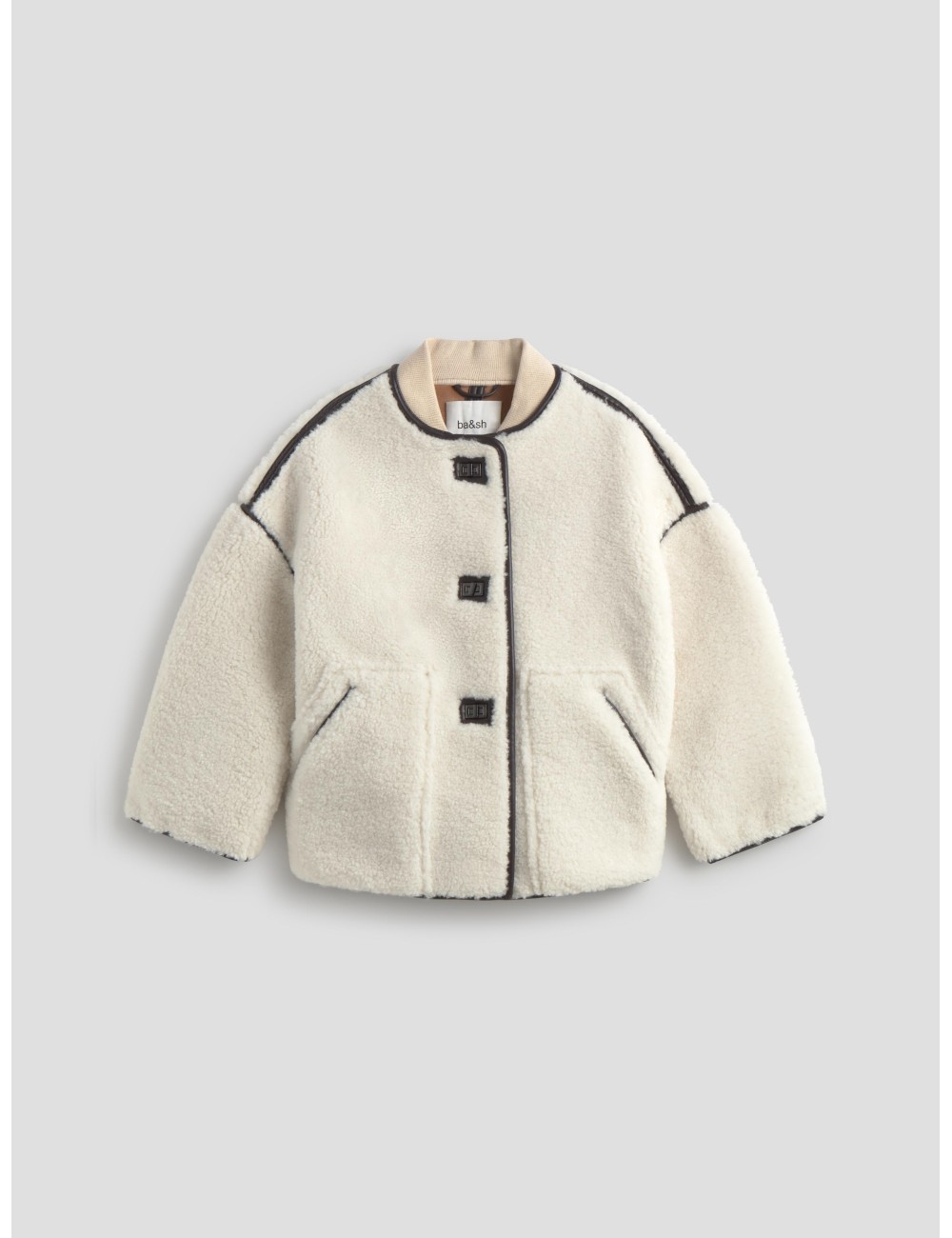 Abrigo oversize ecru MANTEAU MAURY de BA\&SH para mujer - MARFRANC