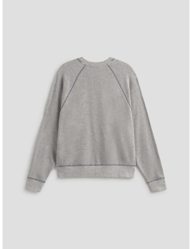 sudadera gris BA\&SH mujer con bordado en contraste - MARFRANC