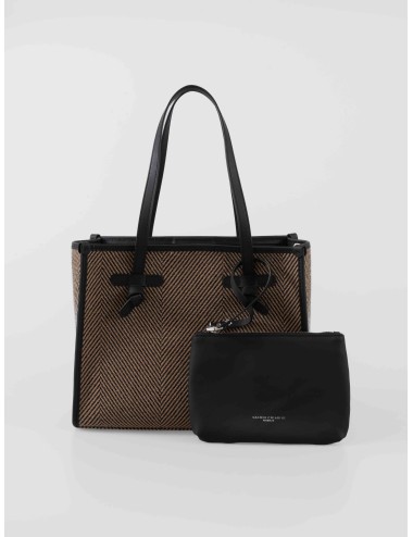 bolso shopper Gianni Chiarini Marcella negro espiga - MARFRANC