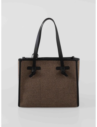 bolso shopper Gianni Chiarini Marcella negro espiga - MARFRANC