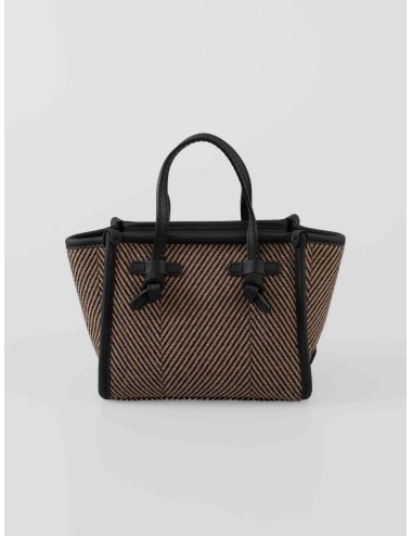 bolso shopper Gianni Chiarini Marcella negro espiga - MARFRANC