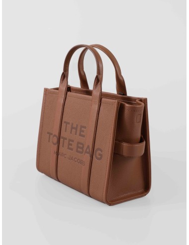 Bolso tote de cuero Marc Jacobs color Argan Oil para mujer con correa ajustable y cremallera superior - MARFRANC