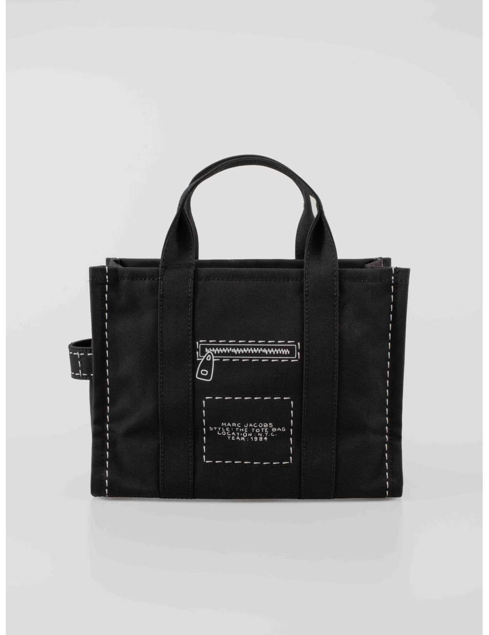 bolso marc jacobs trompe l'oeil negro mujer lona algodón - MARFRANC bolso marc jacobs trompe l'oeil negro mujer lona algodón - MARFRANC