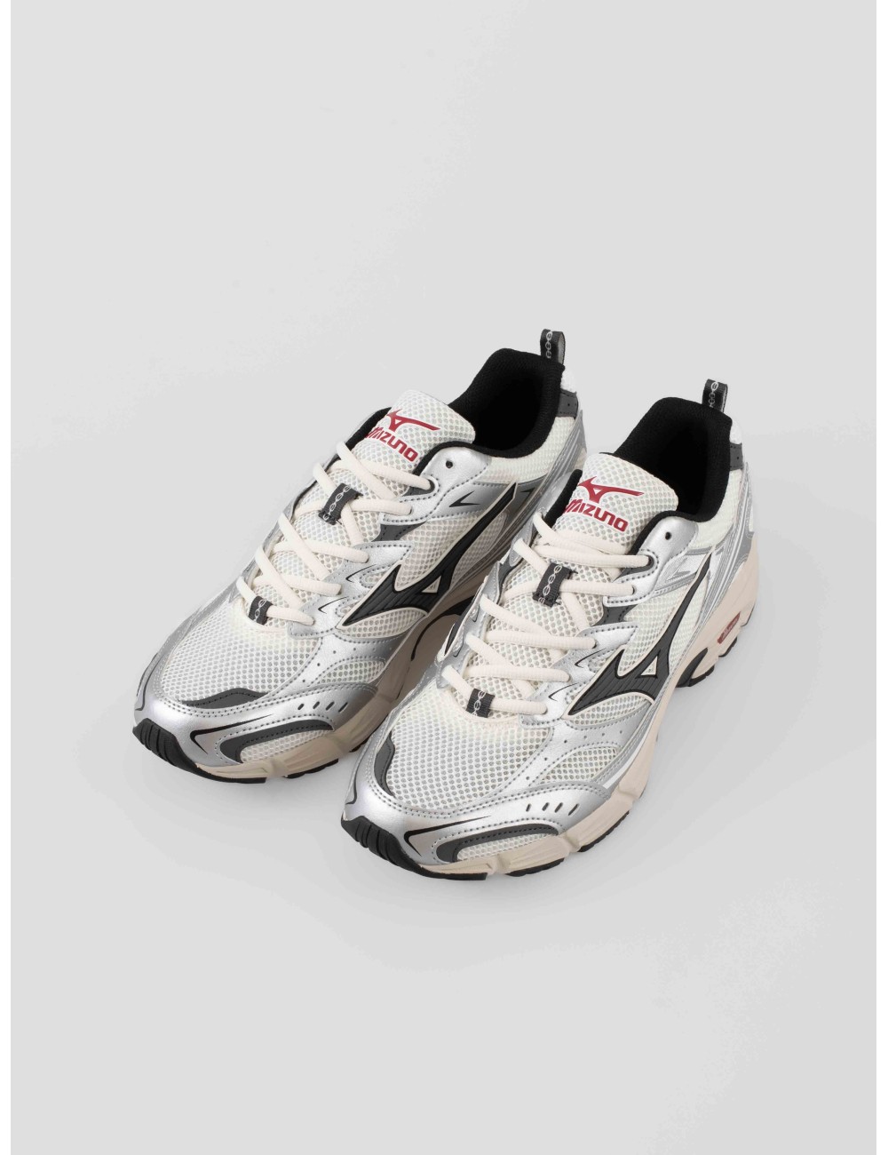 Zapatillas Mizuno MXR Sport hombre blanco plateado vista lateral - MARFRANC