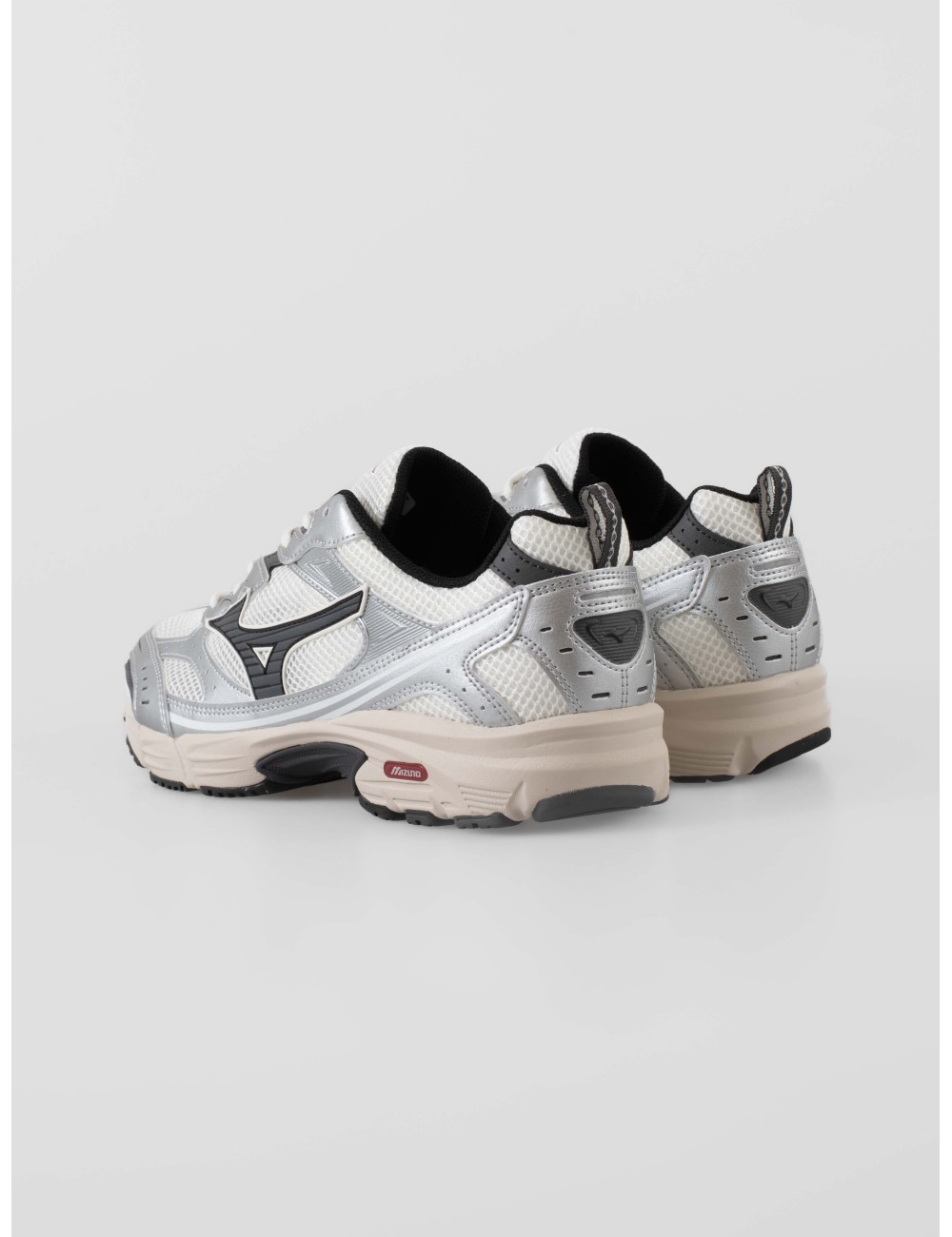 Zapatillas Mizuno MXR Sport hombre blanco plateado vista lateral - MARFRANC
