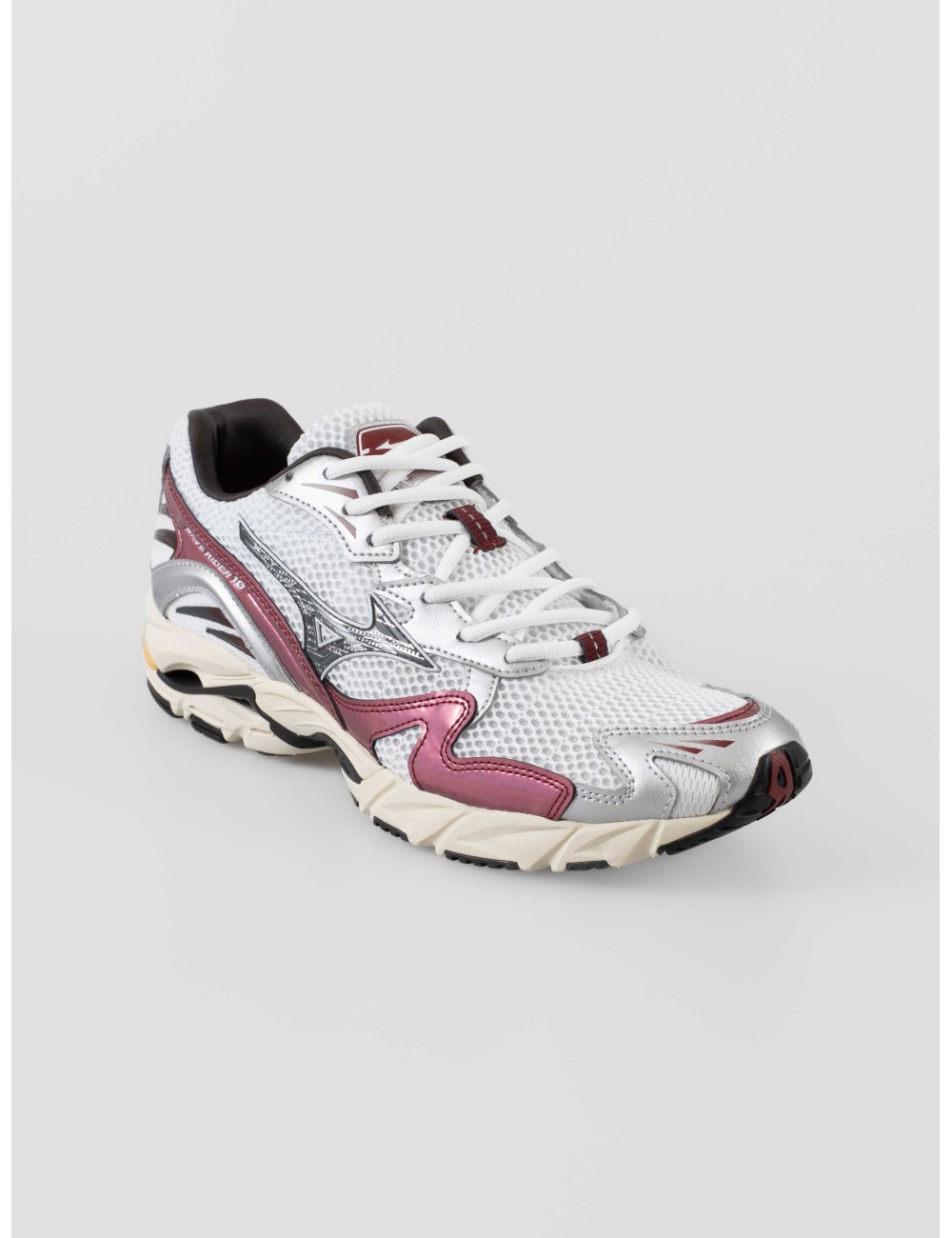 Zapatillas Mizuno MXR Sport hombre blanco granate vista lateral - MARFRANC