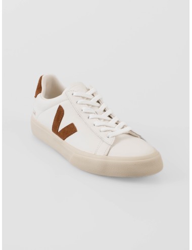 Zapatillas Veja Campo blanco y naranja hombre sostenibles - MARFRANC