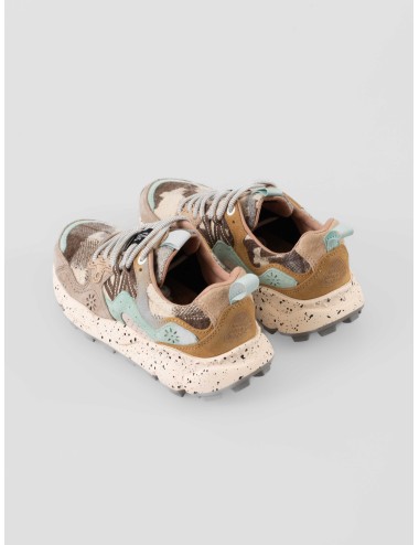 Zapatillas Yamano 3 de Flower Mountain para mujer en color Taupe-Milk-Must - MARFRANC