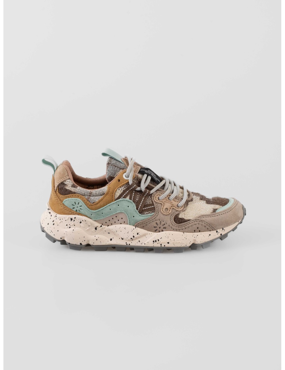 Zapatillas Yamano 3 de Flower Mountain para mujer en color Taupe-Milk-Must - MARFRANC