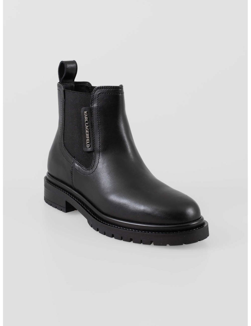 botas mujer Karl Lagerfeld negras cuero y textil suela dentada BINKY ANDLE GORE - MARFRANC botas mujer Karl Lagerfeld negras cuero y textil suela dentada BINKY ANDLE GORE - MARFRANC